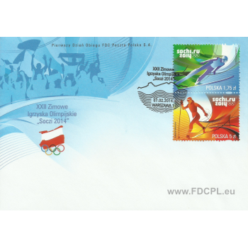 FDC 1642  XXII Zimowe Igrzyska Olimpijskie "Soczi 2014"