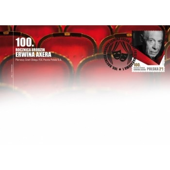 FDC 1808 100 rocznica urodzin Erwina Axera