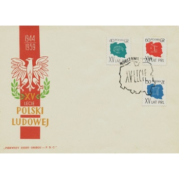 Koperta FDC 187 15-lecie PRL