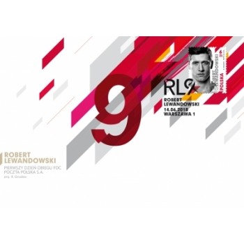 Koperta FDC 1887 Robert Lewandowski