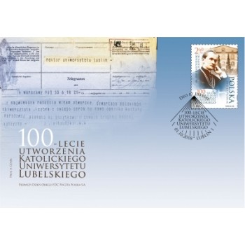 FDC 1909  100-lecie utworzenia Katolickiego Uniwersytetu Lubelskiego