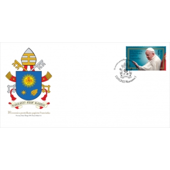 FDC 2231 10.rocznica pontyfikatu papieża Franciszka