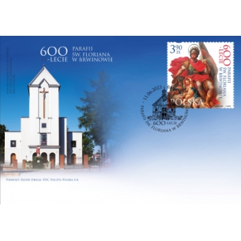 FDC 2253 5321 600-lecie parafii św. Floriana w Brwinowie