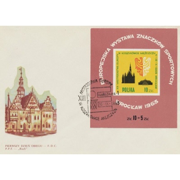 Koperta FDC 285 XIII Mistrzostwa Europy w koszykówce