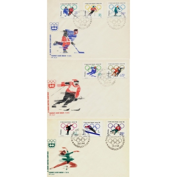 Koperty FDC 291 IX Zimowe Igrzyska Olimpijskie Innsbruck 1964