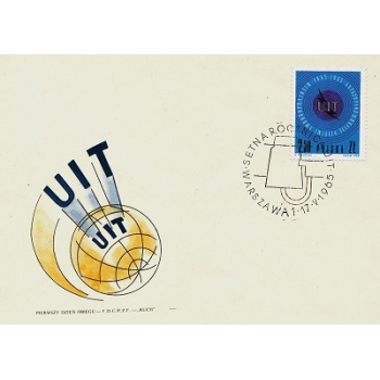 FDC 318 100-lecie Międzynarodowego Związku Telekomunikacyjnego UIT