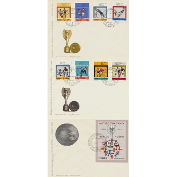 Koperty FDC 335 Mistrzostwa Świata w Piłce Nożnej Londyn 1966