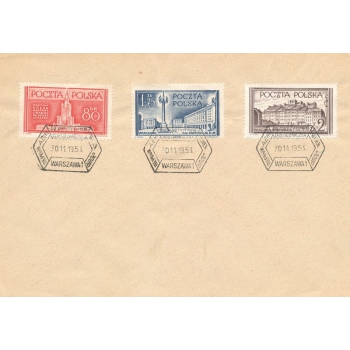 Koperta FDC 075 Budowle Warszawy