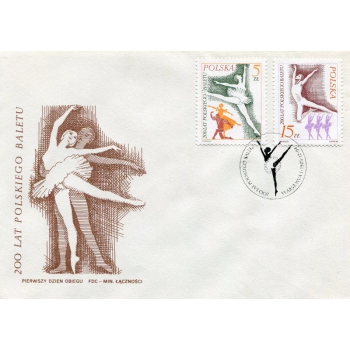 Koperta FDC 757 200 lat polskiego baletu