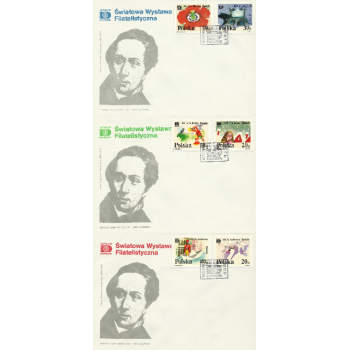 Koperty FDC 808 Światowa Wystawa Filatelistyczna 'Hafnia '87'-baśnie Andersena