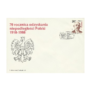 Koperta FDC 827 70. rocznica odzyskania niepodległości Polski (IV)