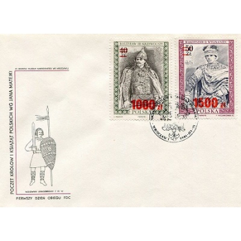 Koperta FDC 890 Poczet królów i książąt polskich (5)