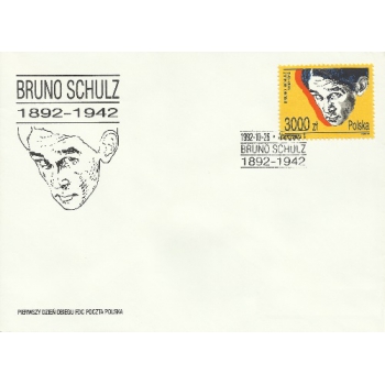 FDC 930 100. rocznica urodzin Bruno Schulza