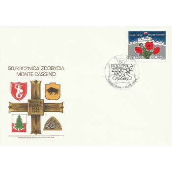 FDC 975 50. rocznica zdobycia Monte Cassino