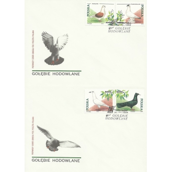 Koperty FDC 992 Gołębie hodowlane