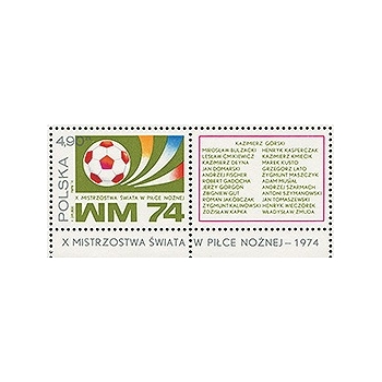 2181 Zdobycie przez reprezentację Polski srebrnego medalu na X Mistrzostwach Świata w piłce nożnej