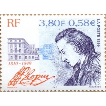 3646  150. rocznica śmierci Fryderyka Chopina-wydanie francuskie