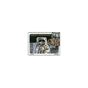 3062B - Blok 139B (blok  95B) - 20. rocznica wyprawy na Księżyc - znaczek z bloku