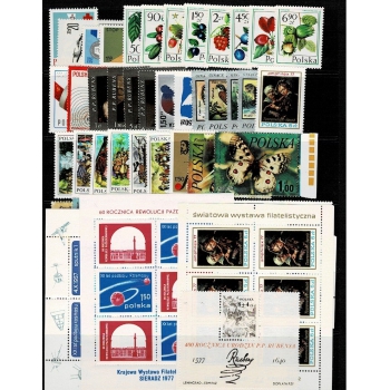 Rocznik znaczków abonamentowych 1977