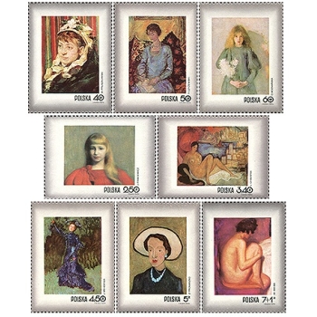1963-1970 Dzień Znaczka 1971 - Kobieta w malarstwie polskim