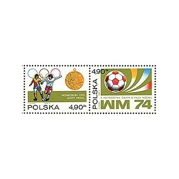 2168-2169 - Blok 93 (blok48) - X Mistrzostwa Świata w piłce nożnej-znaczki z bloku