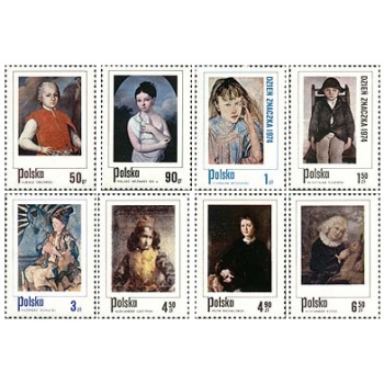 2191-2198 Dzień znaczka -dziecko w malarstwie polskim