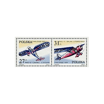 2658-2659 50-lecie zwycięstwa polskich lotników-Challenge - znaczki w bloku