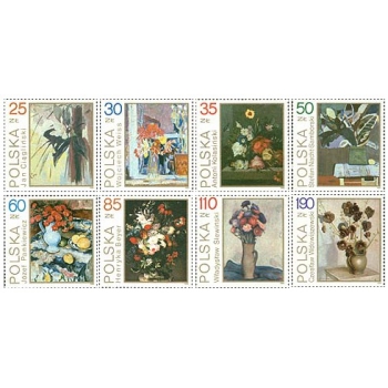 3089-3096  Kwiaty w malarstwie polskim
