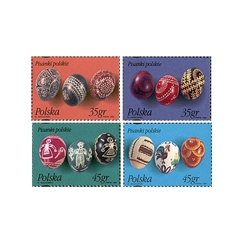 3378-3381 Pisanki polskie