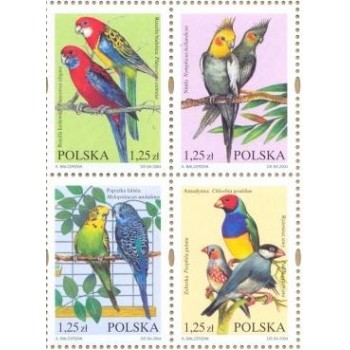 3967-3970 Egzotyczne ptaki hodowlane