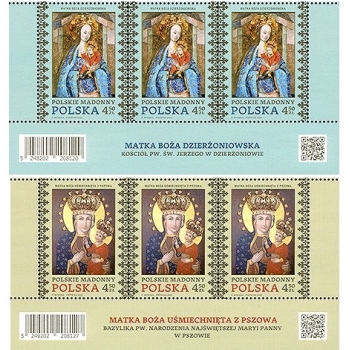 5248-5249 Polskie Madonny - z ozdobnym dolnym marginesem